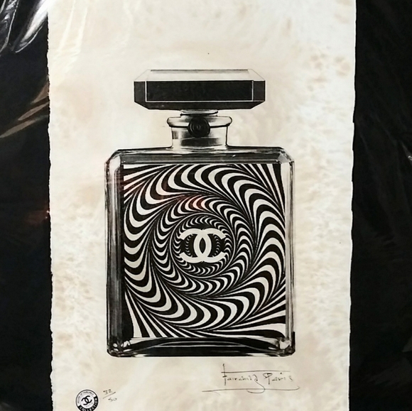 Fairchild Paris Wall Decor Chanel Bottle Ltd Ed Print By Fairchild
